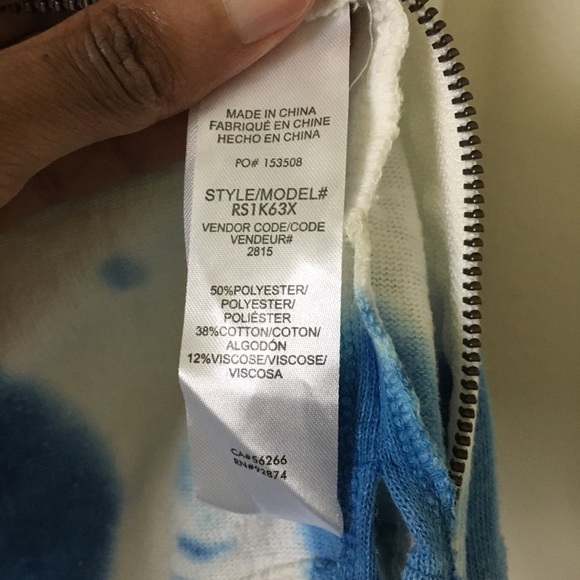 Splendid tie dye zip up hoodie - Picture 5 of 5